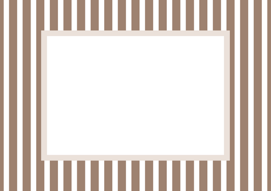 Mediumstripes__Brown__Landscape

Brown striped picture frame mat board with traditional vertical lines; ideal for framing woodland-themed art, autumn family photos, or neutral nursery prints — a timeless gift for baby showers, birthdays, or christenings.