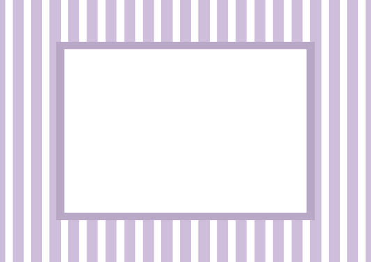 Mediumstripes__Lilac__Landscape

Lilac striped picture frame mat board with gentle vertical lines; perfect for soft-toned nursery art, girls’ birthday photos, or floral prints — a lovely gift for baby showers, birthdays, christenings, or springtime decorating.