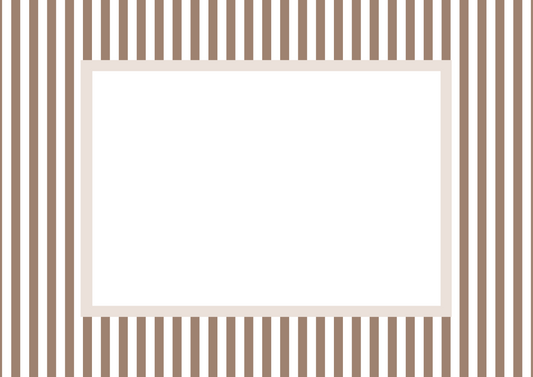 Smallstripes__Brown__Landscape

Brown striped picture frame mat board with traditional vertical lines; ideal for framing woodland-themed art, autumn family photos, or neutral nursery prints — a timeless gift for baby showers, birthdays, or christenings.