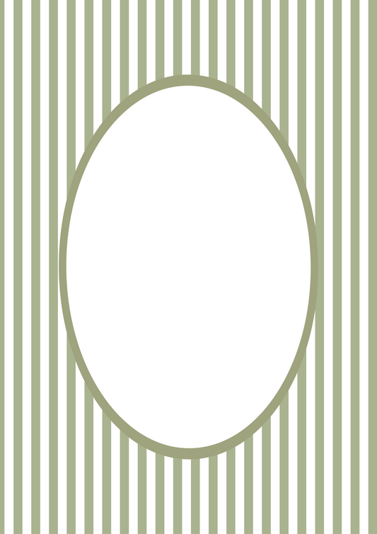 Smallstripes__Green__Oval

Green striped picture frame mat board with fresh, playful lines; perfect for framing nursery art, springtime photos, or nature-inspired prints — a thoughtful gift for baby showers, birthdays, christenings, or Easter celebrations.