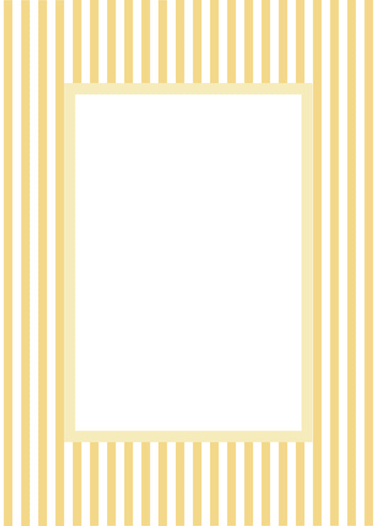 Smallstripes__Yellow__Rectangle

Yellow striped picture frame mat board with sunny vertical lines; perfect for framing joyful nursery art, summer photos, or playful children’s prints — a vibrant gift for baby showers, birthdays, christenings, or Easter.