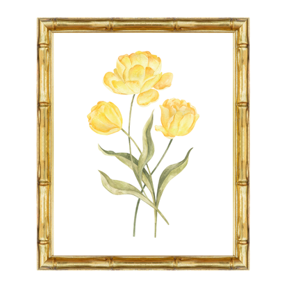 Tulips__Yellow

Watercolour yellow tulip nursery art print – a joyful floral illustration for grandmillennial and traditional interiors. A charming gift for new babies, birthdays, christenings, or baby showers.