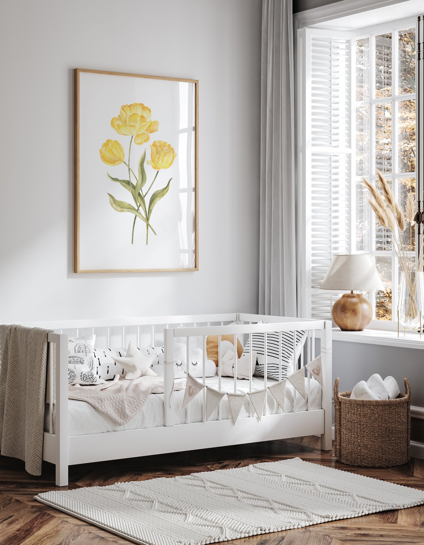 Tulips__Yellow


Watercolour yellow tulip nursery art print – a joyful floral illustration for grandmillennial and traditional interiors. A charming gift for new babies, birthdays, christenings, or baby showers.
