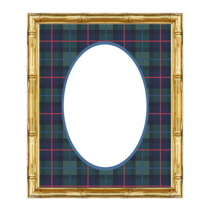 Campbell__Blue__Oval

Campbell of Cawdor tartan picture frame mat board in navy and green plaid, heritage-inspired home décor, perfect for framing photos or art prints; ideal gift for Father’s Day, housewarmings, anniversaries, or nursery decoration.