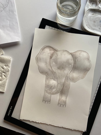 Elephant Nursery Art Print