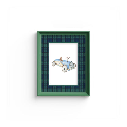 Black Watch Tartan Photo Mount - mount for picture frame - green frame - wall hanging - Coeur et Maman