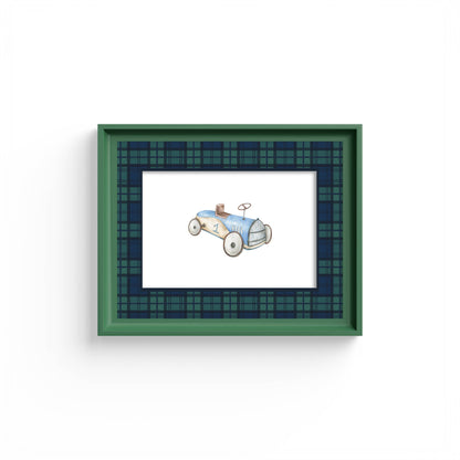 Black Watch Tartan Photo Mount - mount for picture frame - green frame - wall hanging - Coeur et Maman