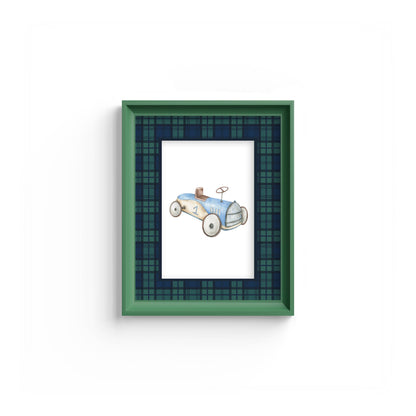Black Watch Tartan Photo Mount - mount for picture frame - green frame - wall hanging - Coeur et Maman