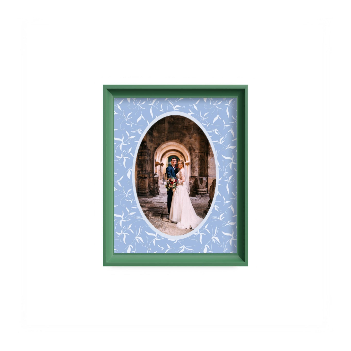 Botanical Photo Mount - mount for picture frame for wedding photos - modern wedding presents - green frame - wall hanging - Coeur et Maman