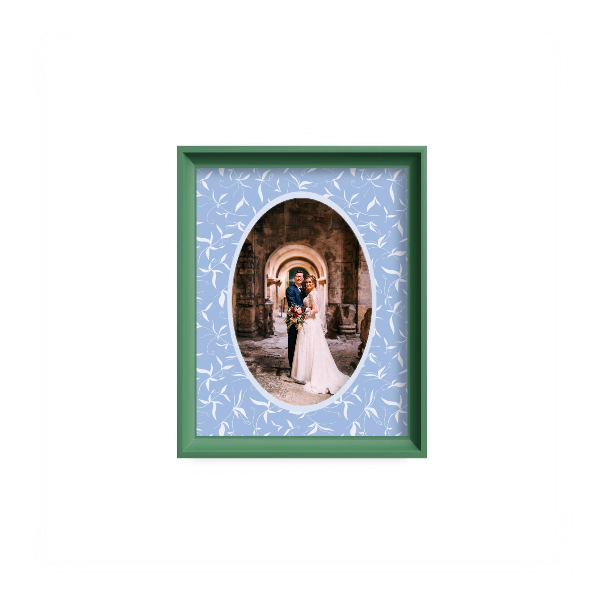 Botanical Photo Mount - mount for picture frame for wedding photos - modern wedding presents - green frame - wall hanging - Coeur et Maman