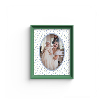 Floral Photo Mount - mount for picture frame - green frame - wall hanging - Coeur et Maman