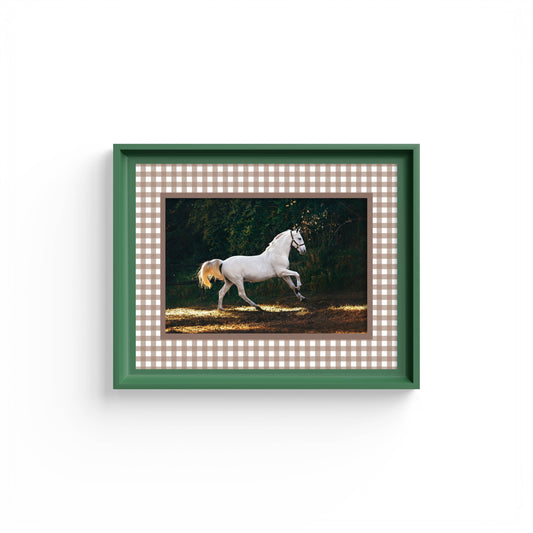 Gingham Photo Mount