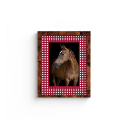Gingham Photo Mount