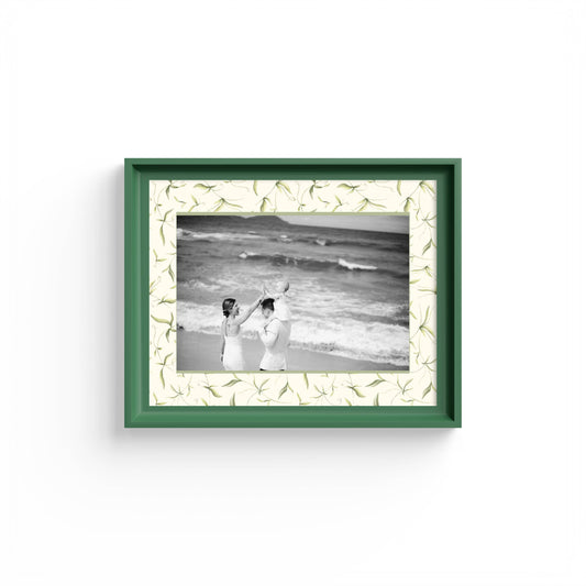 Botanical Photo Mount - mount for picture frame - green frame - wall hanging - Coeur et Maman