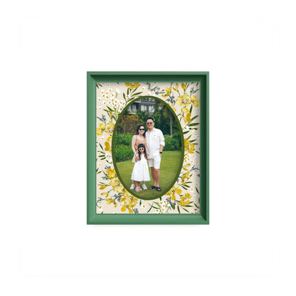Green Garden Photo Mount - mount for picture frame - green frame - wall hanging - Coeur et Maman