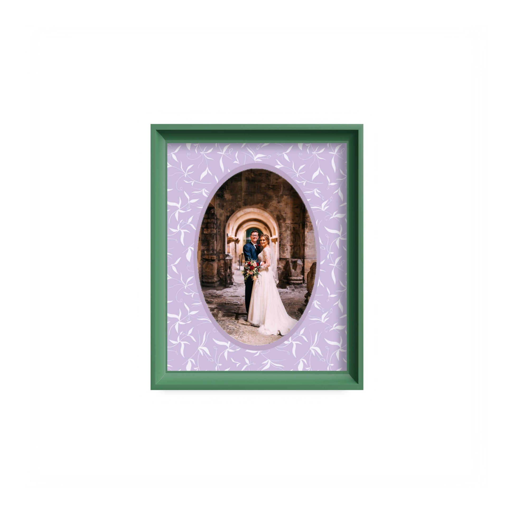 Botanical Photo Mount - mount for picture frame for wedding photos - modern wedding presents - green frame - wall hanging - Coeur et Maman