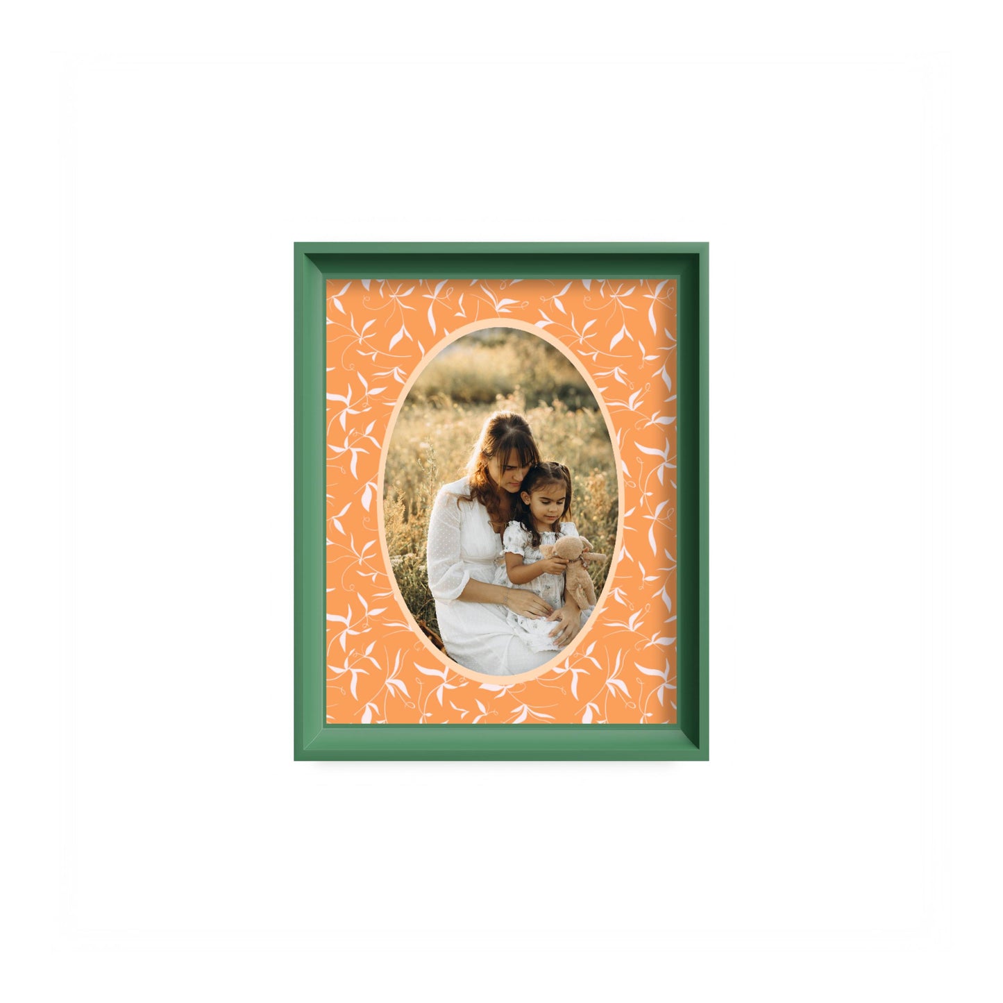 Botanical Photo Mount - mount for picture frame - green frame - wall hanging - Coeur et Maman