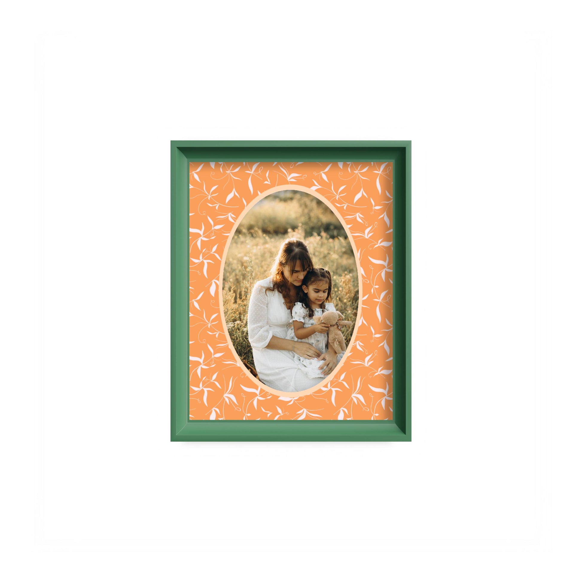 Botanical Photo Mount - mount for picture frame - green frame - wall hanging - Coeur et Maman