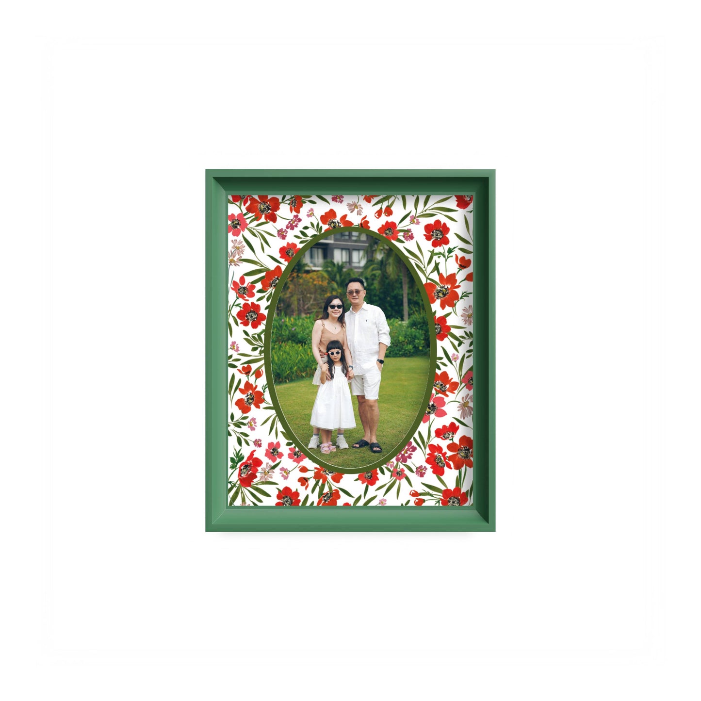 Scarlet Reverie Photo Mount - mount for picture frame - green frame - wall hanging - Coeur et Maman