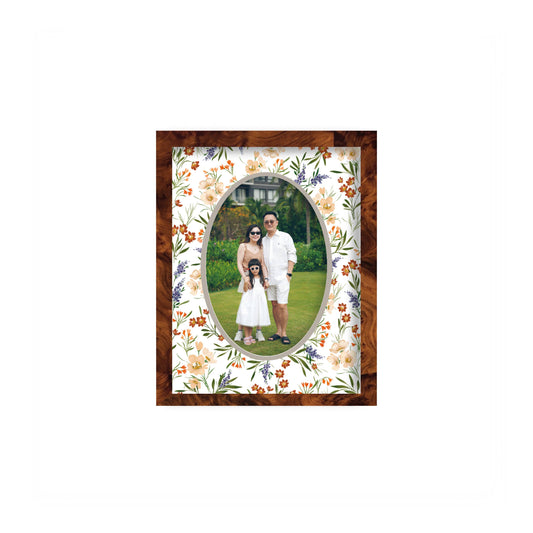 The Meadow Photo Mount - custom photo mat for framing -burlwood frame - wall hanging - Coeur et Maman