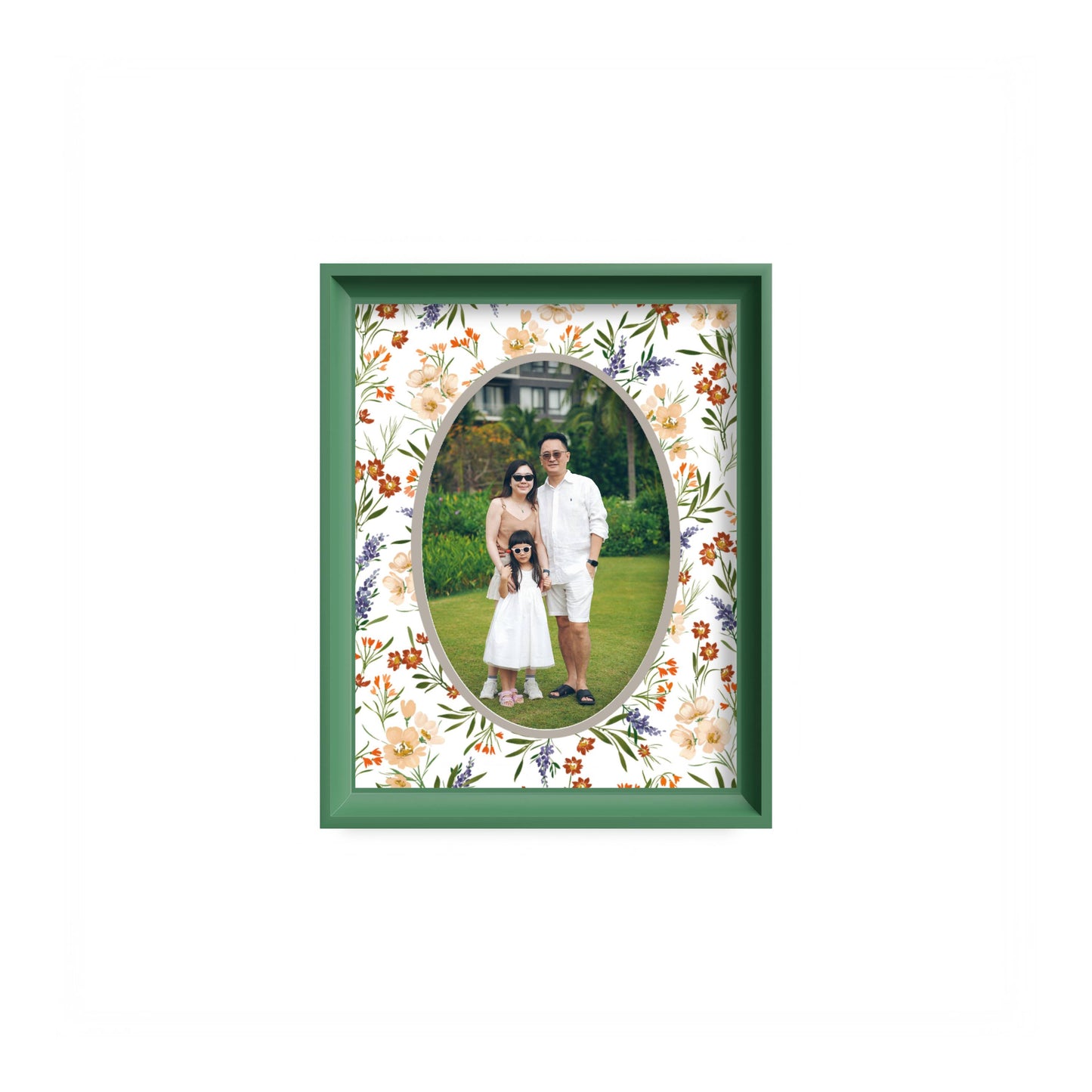 The Meadow Photo Mount - mount for picture frame - green frame - wall hanging - Coeur et Maman