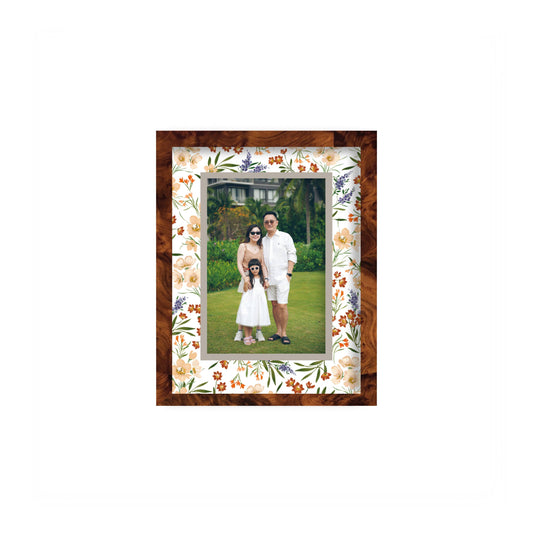 The Meadow Photo Mount - custom photo mat for framing -burlwood frame - wall hanging - Coeur et Maman