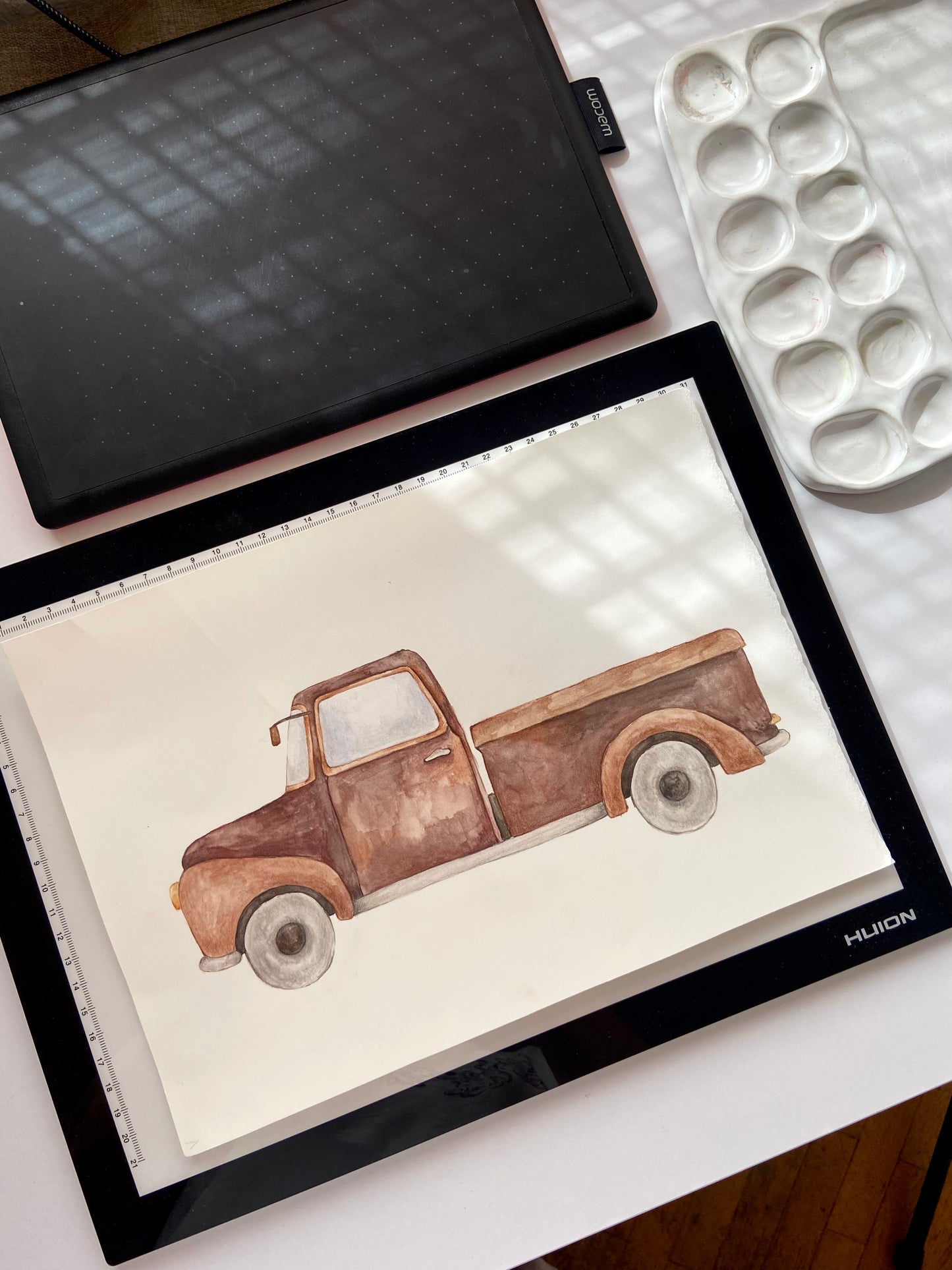 Pick-up Truck Nursery Art Print