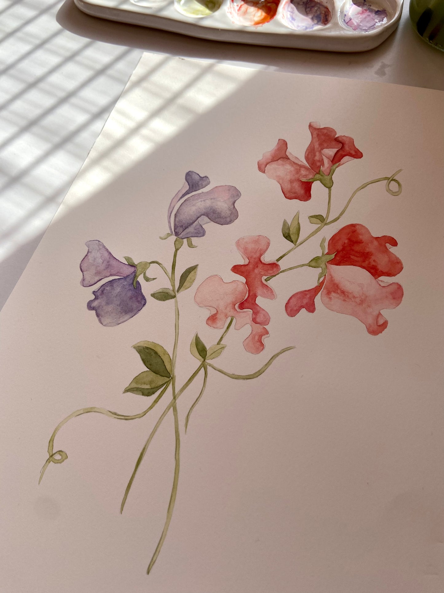 Sweet Pea Nursery Art Print