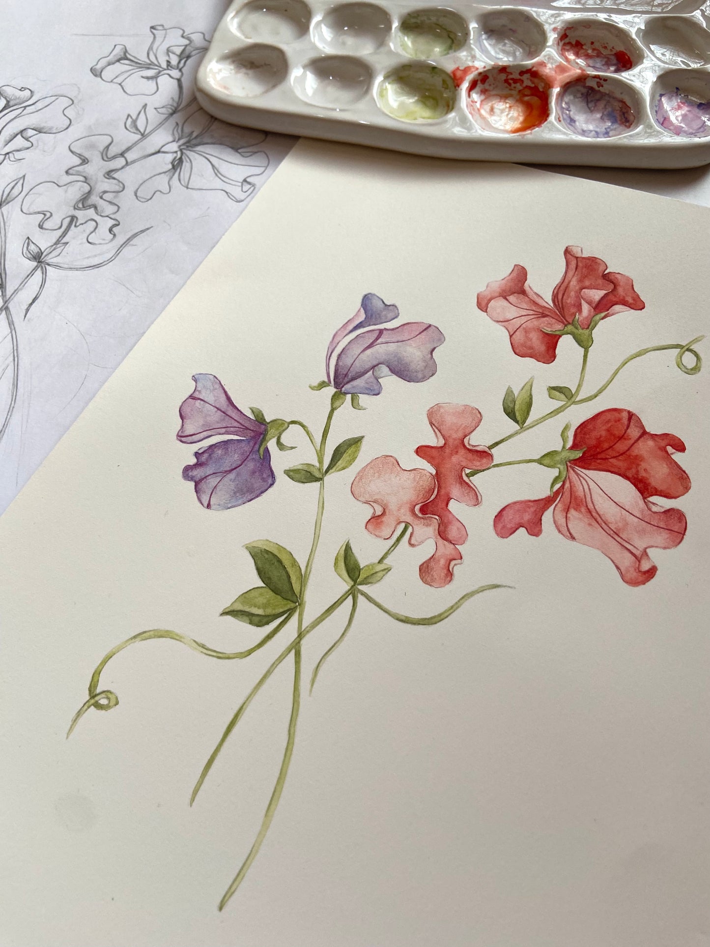 Sweet Pea Nursery Art Print
