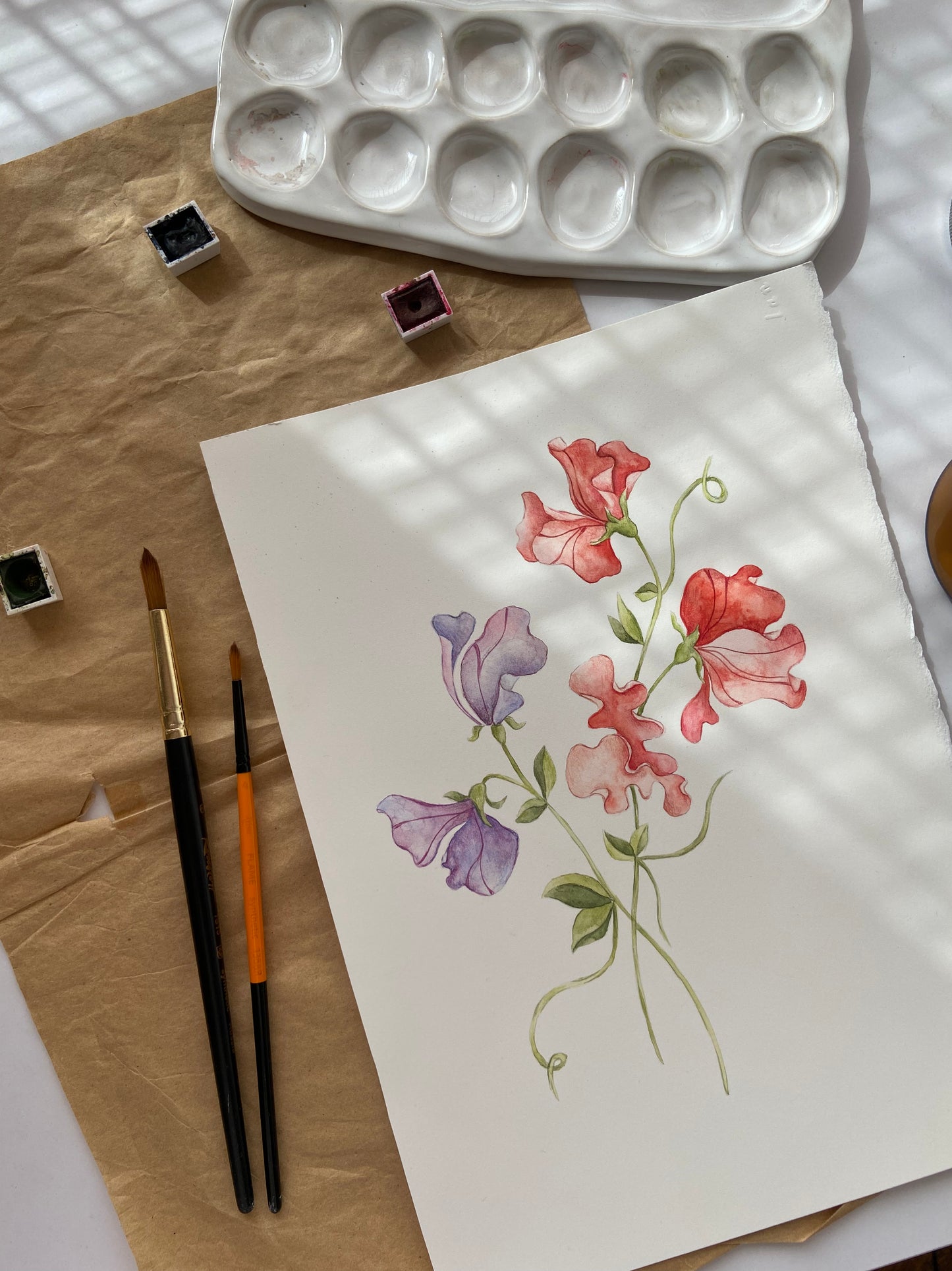 Sweet Pea Nursery Art Print