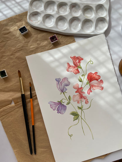 Sweet Pea Nursery Art Print