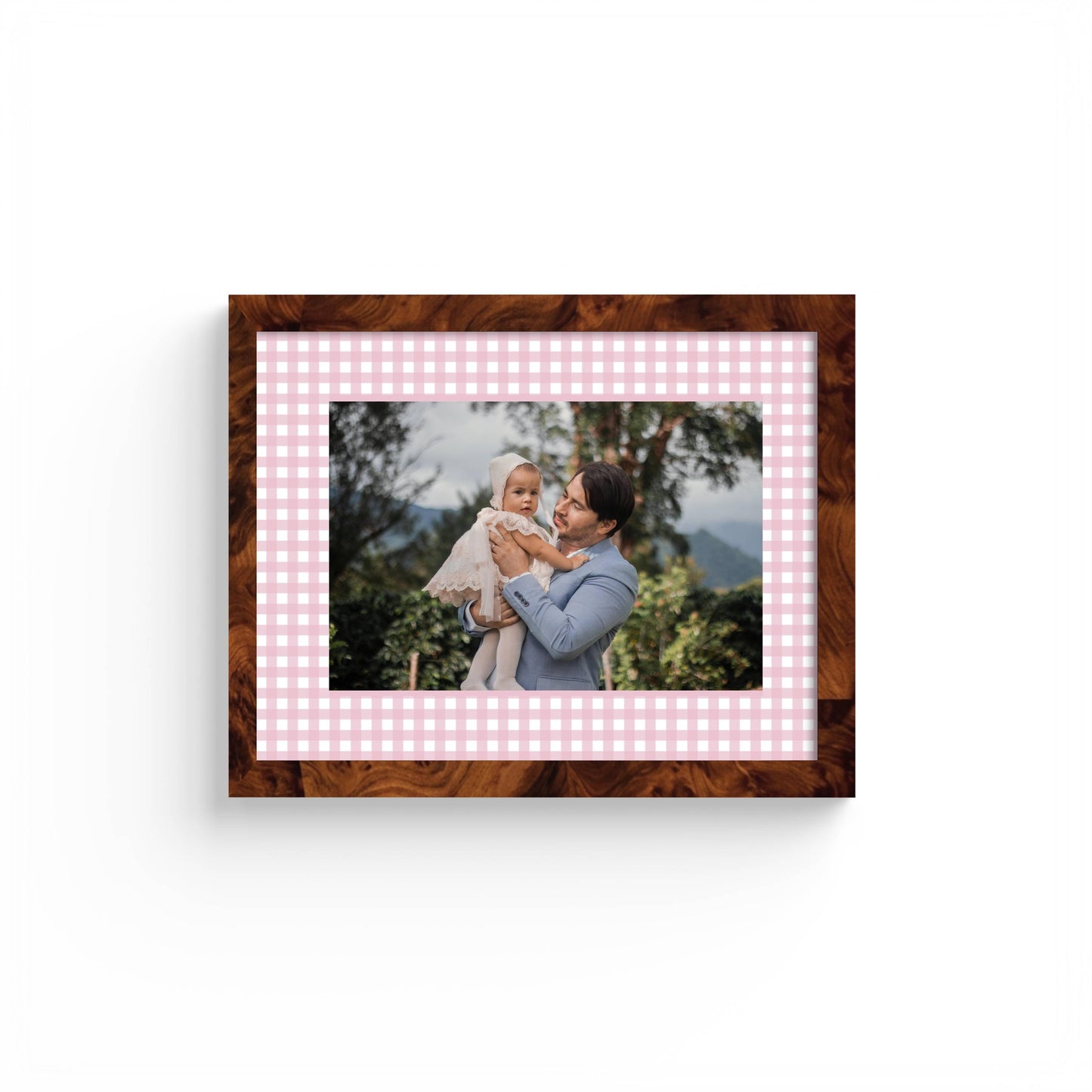 Gingham Photo Mount - passe-par-tout - landscape aperture - Coeur et Maman