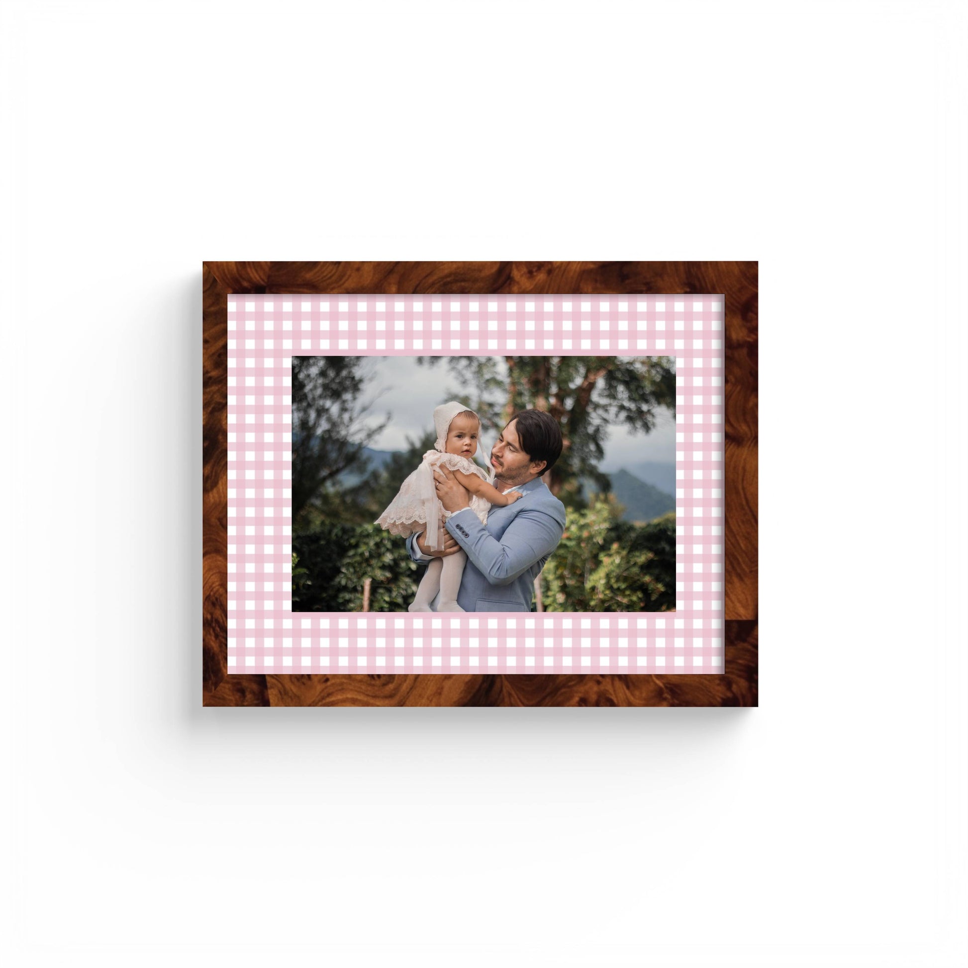 Gingham Photo Mount - passe-par-tout - landscape aperture - Coeur et Maman
