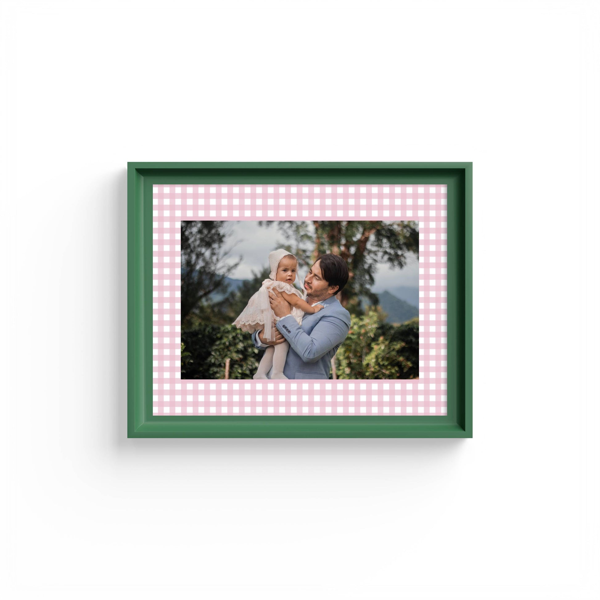 Gingham Photo Mount - passe-par-tout - landscape aperture - Coeur et Maman