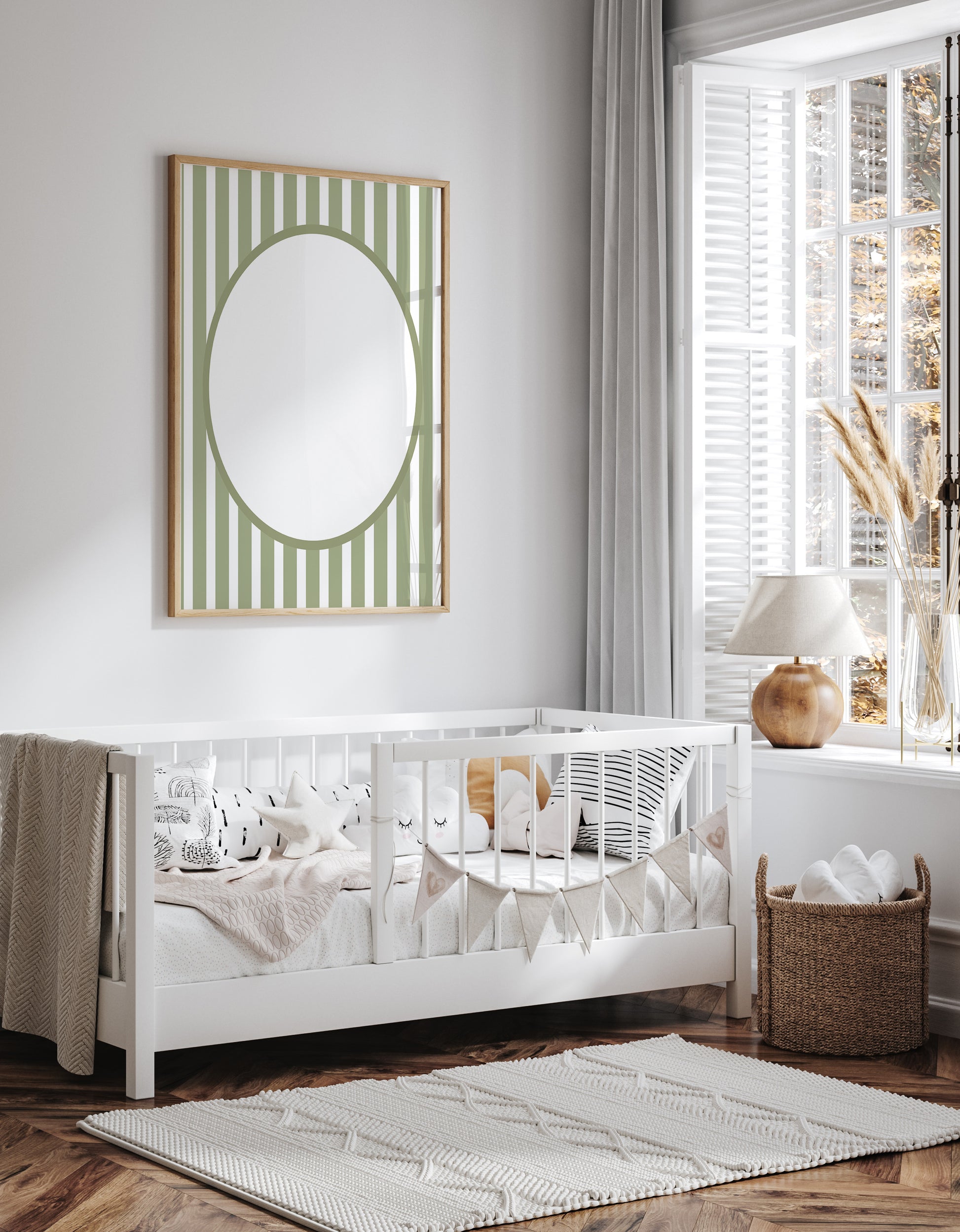 Mediumstripes__Green__Oval