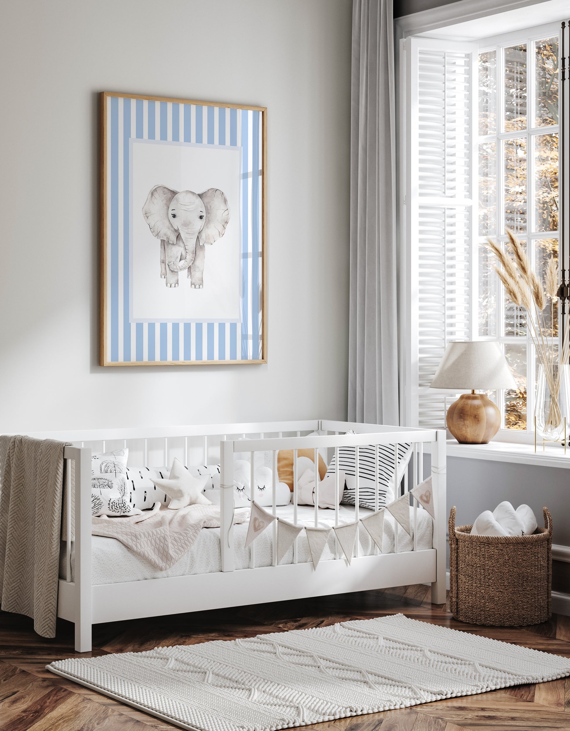 Mediumstripes__Blue__Rectangle__Elephant