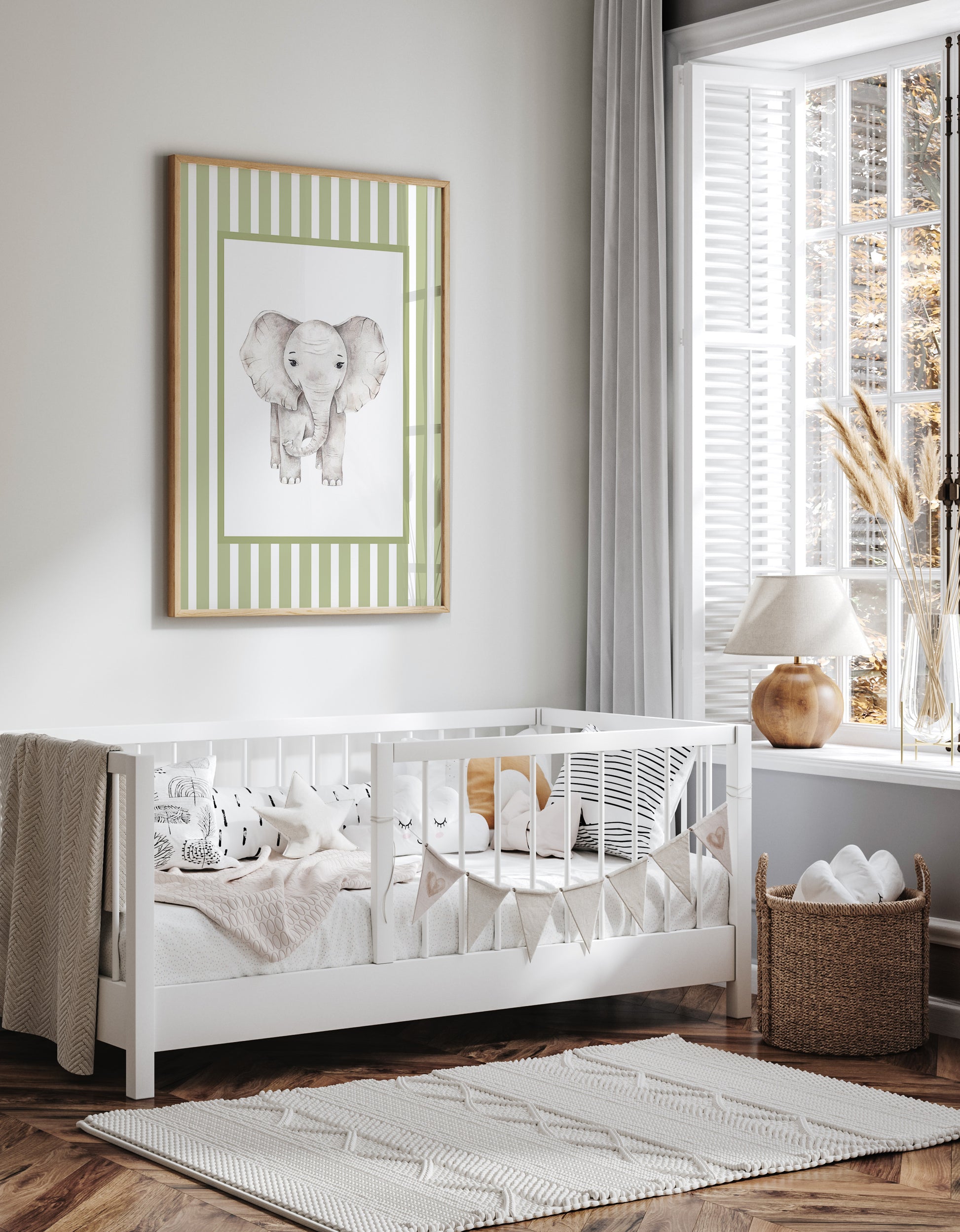 Mediumstripes__Green__Rectangle__Elephant