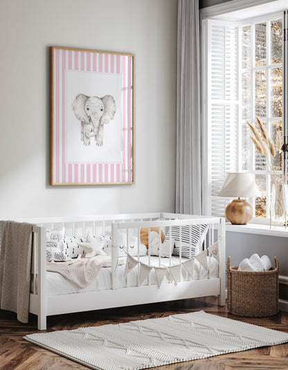 Mediumstripes__Pink__Rectangle__Elephant