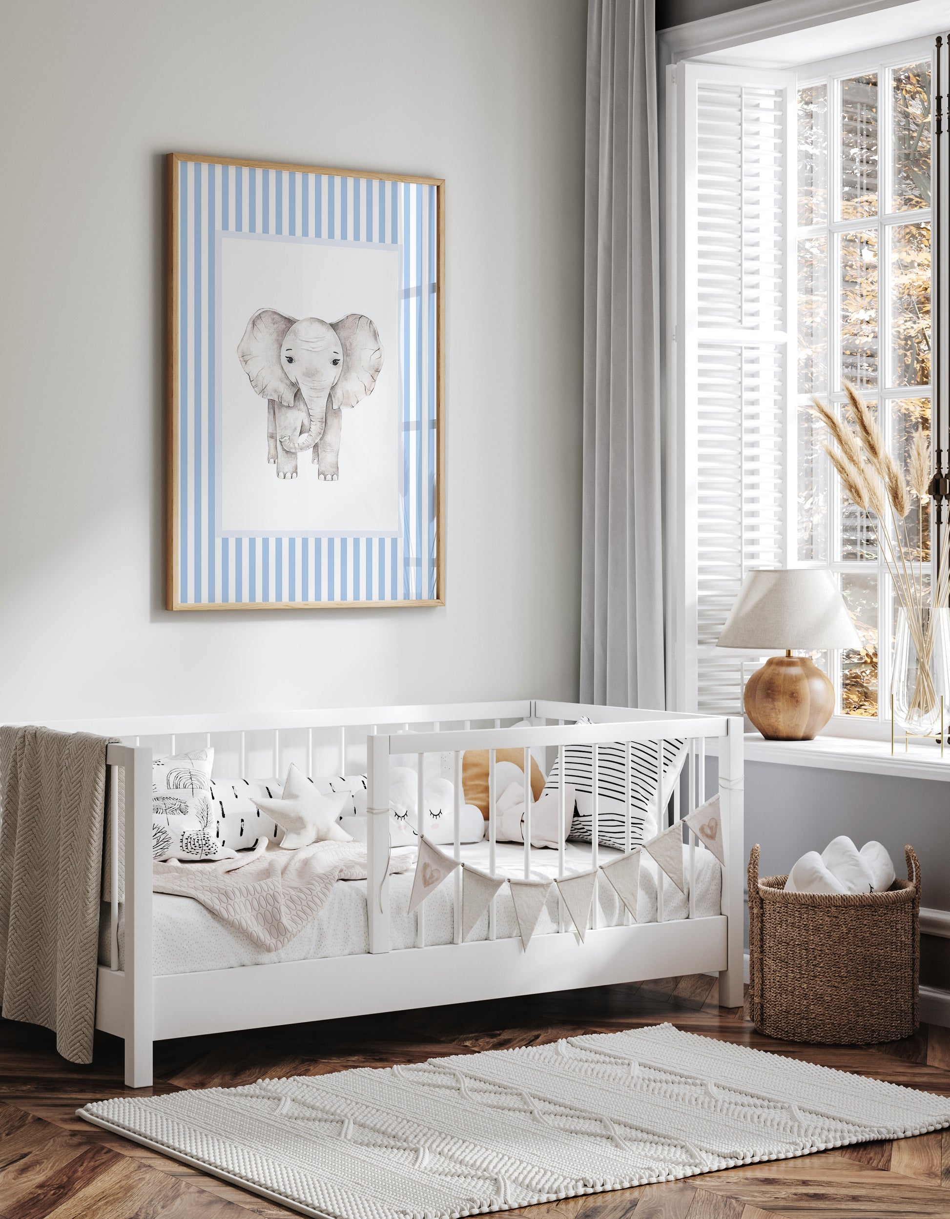 Smallstripes__Blue__Rectangle__Elephant

Blue striped picture frame mat board with classic vertical lines; ideal for framing baby boy photos, nautical nursery prints, or timeless family artwork — a thoughtful gift for baby showers, birthdays, or christenings.