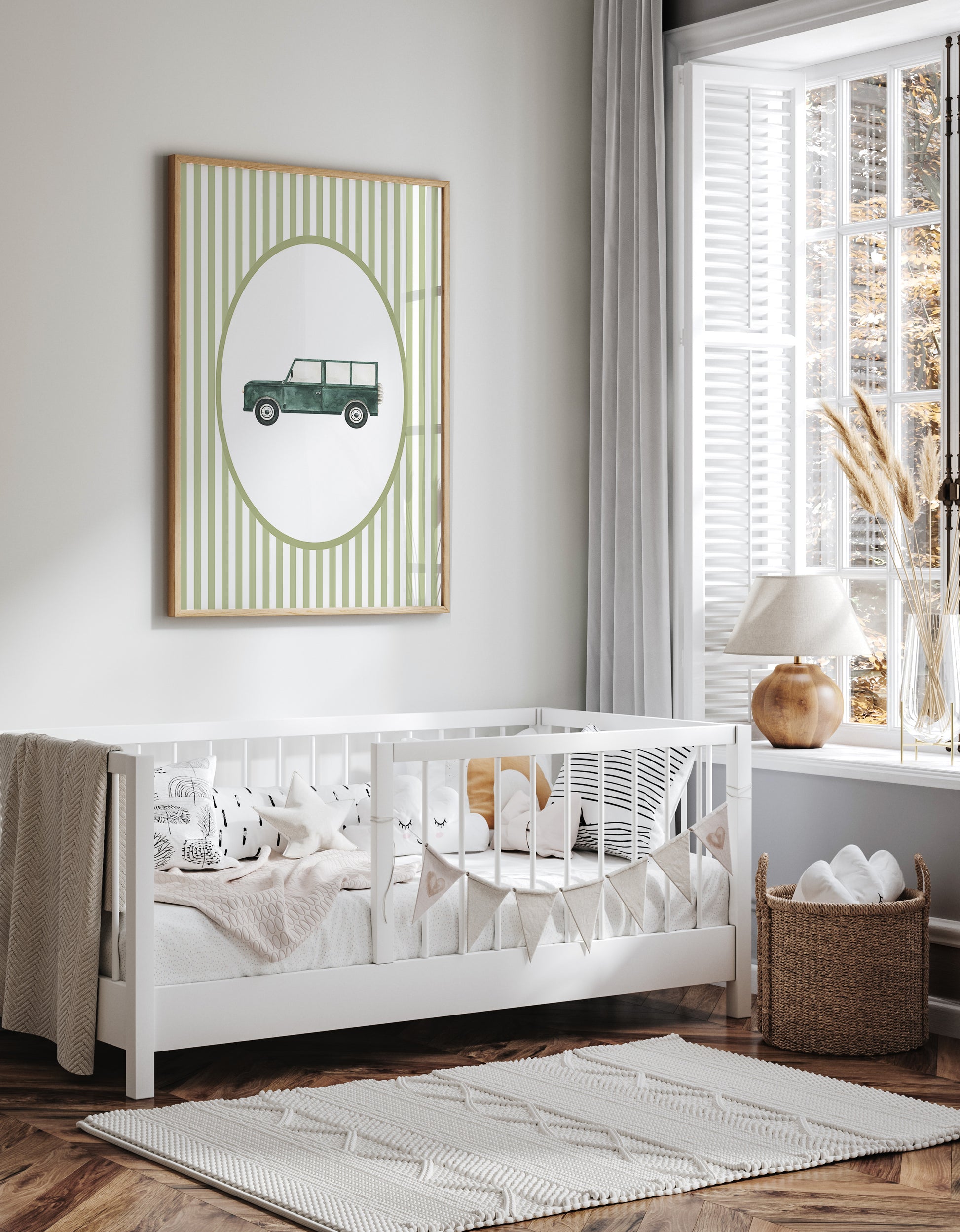 Smallstripes__Green__Oval__landrover

Green striped picture frame mat board with fresh, playful lines; perfect for framing nursery art, springtime photos, or nature-inspired prints — a thoughtful gift for baby showers, birthdays, christenings, or Easter celebrations.