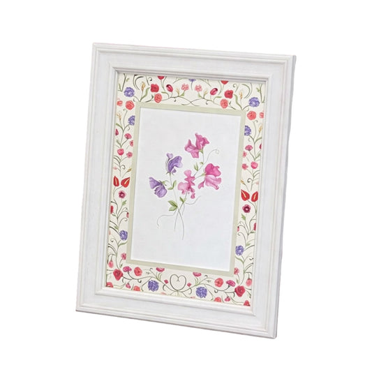 The Promise Rectangular Floral Patterned Photo Mat for Brides