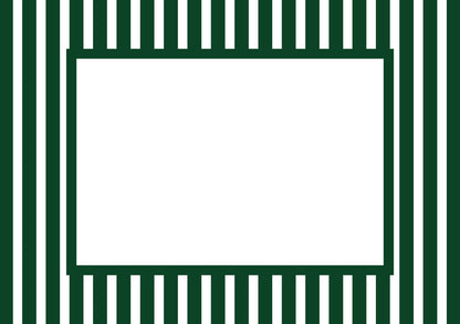 Graduation Photo Mount - British-Racing Green Medium Stripes