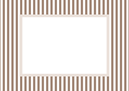 Smallstripes__Brown__Landscape

Brown striped picture frame mat board with traditional vertical lines; ideal for framing woodland-themed art, autumn family photos, or neutral nursery prints — a timeless gift for baby showers, birthdays, or christenings.