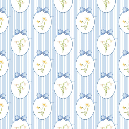 SnowdropsPinstripe__Blue